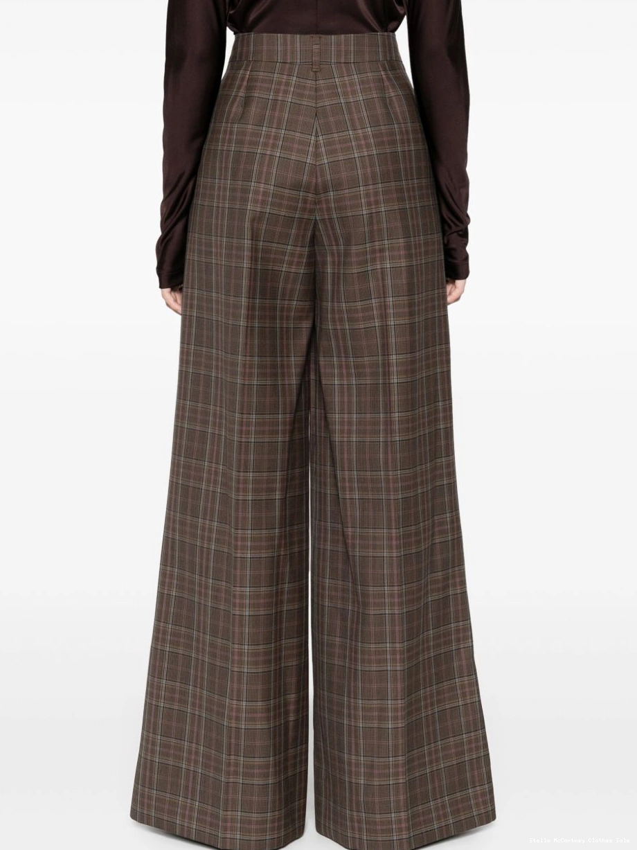 Cheap Stella pants Women McCartney palazzo checked 0808